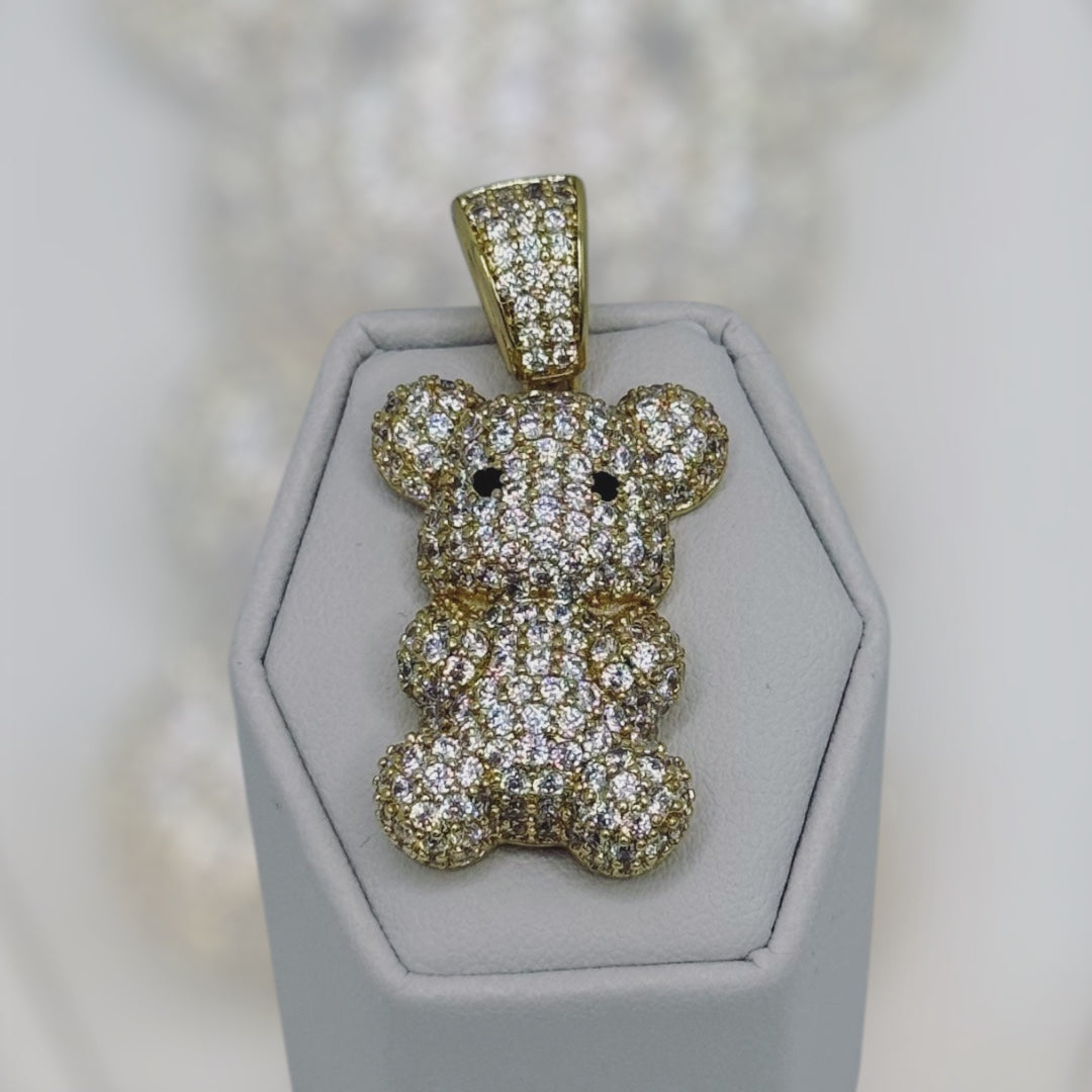 Pendant de ojito laminada 14k