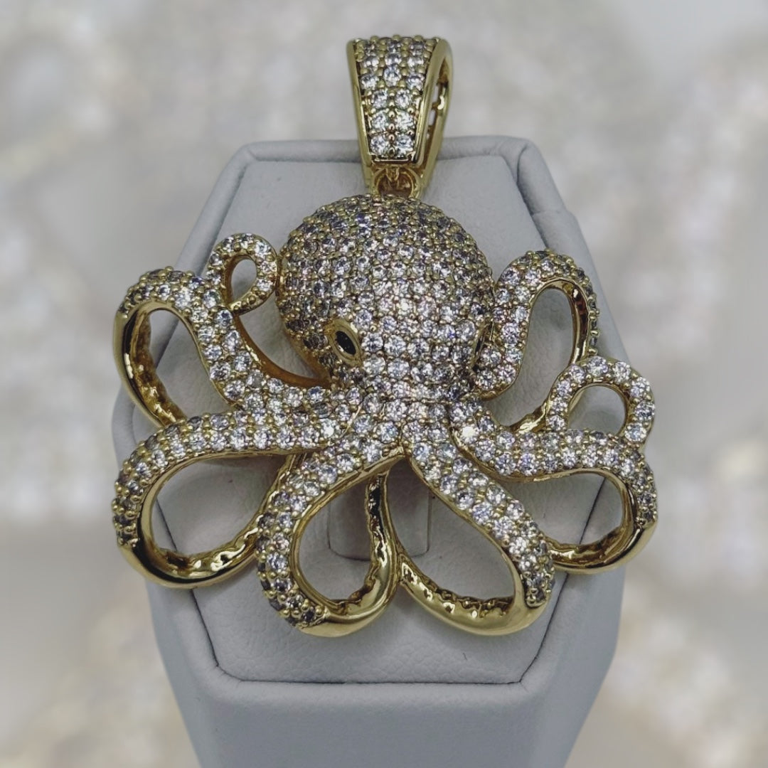 Pendant de pulpo 🐙 laminado 14k