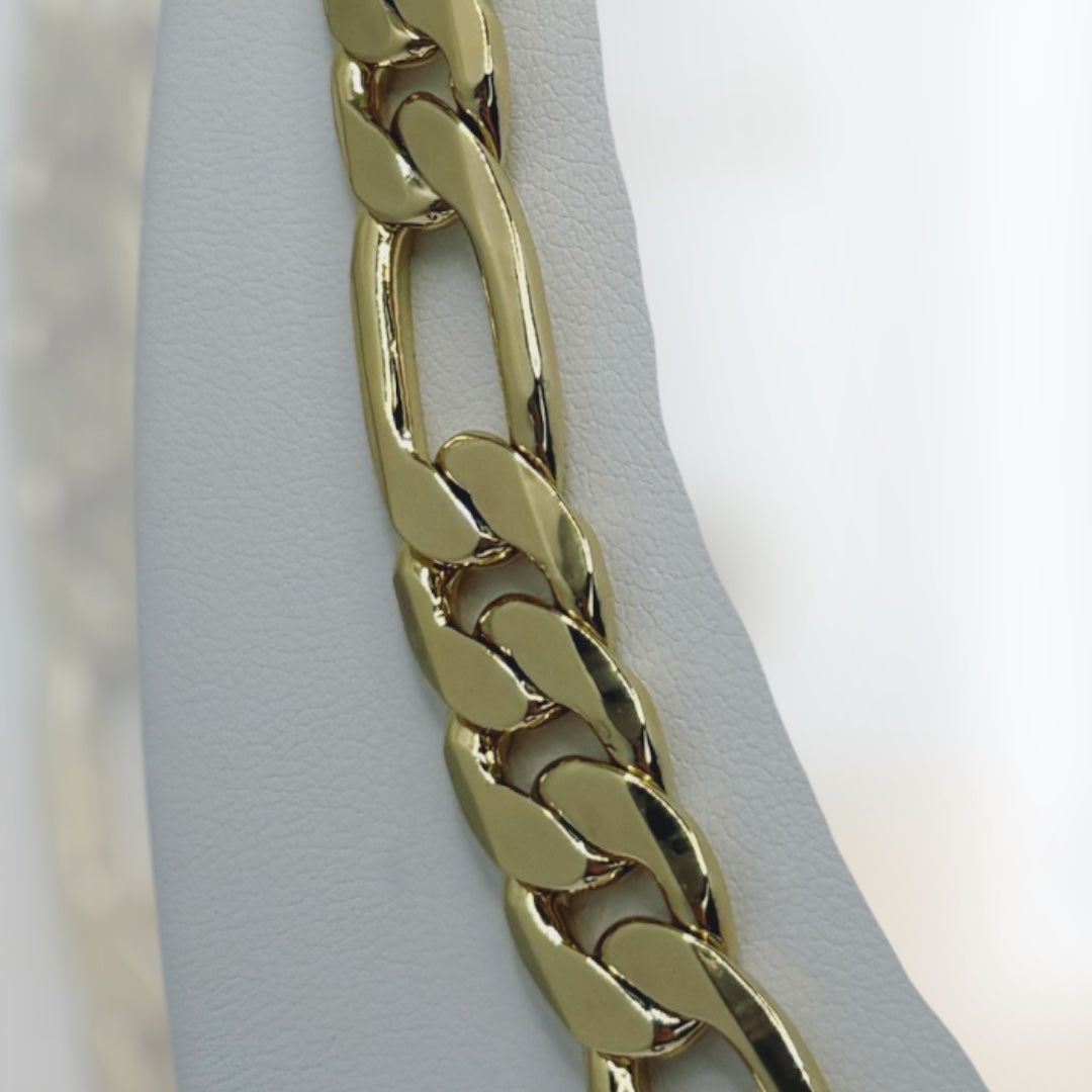 Cadena fígaro size 20 laminada 14k