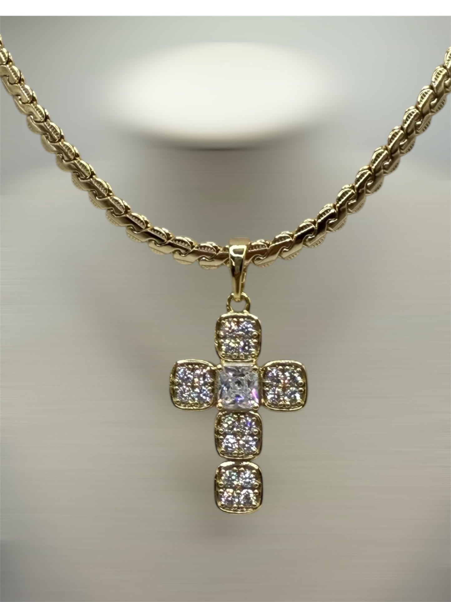 Oro laminado 14k cadena size 19