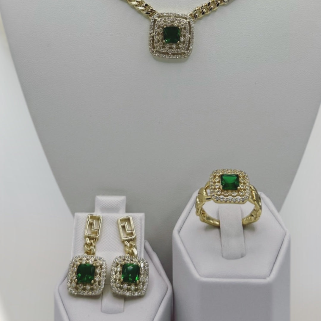 Set laminado 14k cadena size 18 y anillo 8