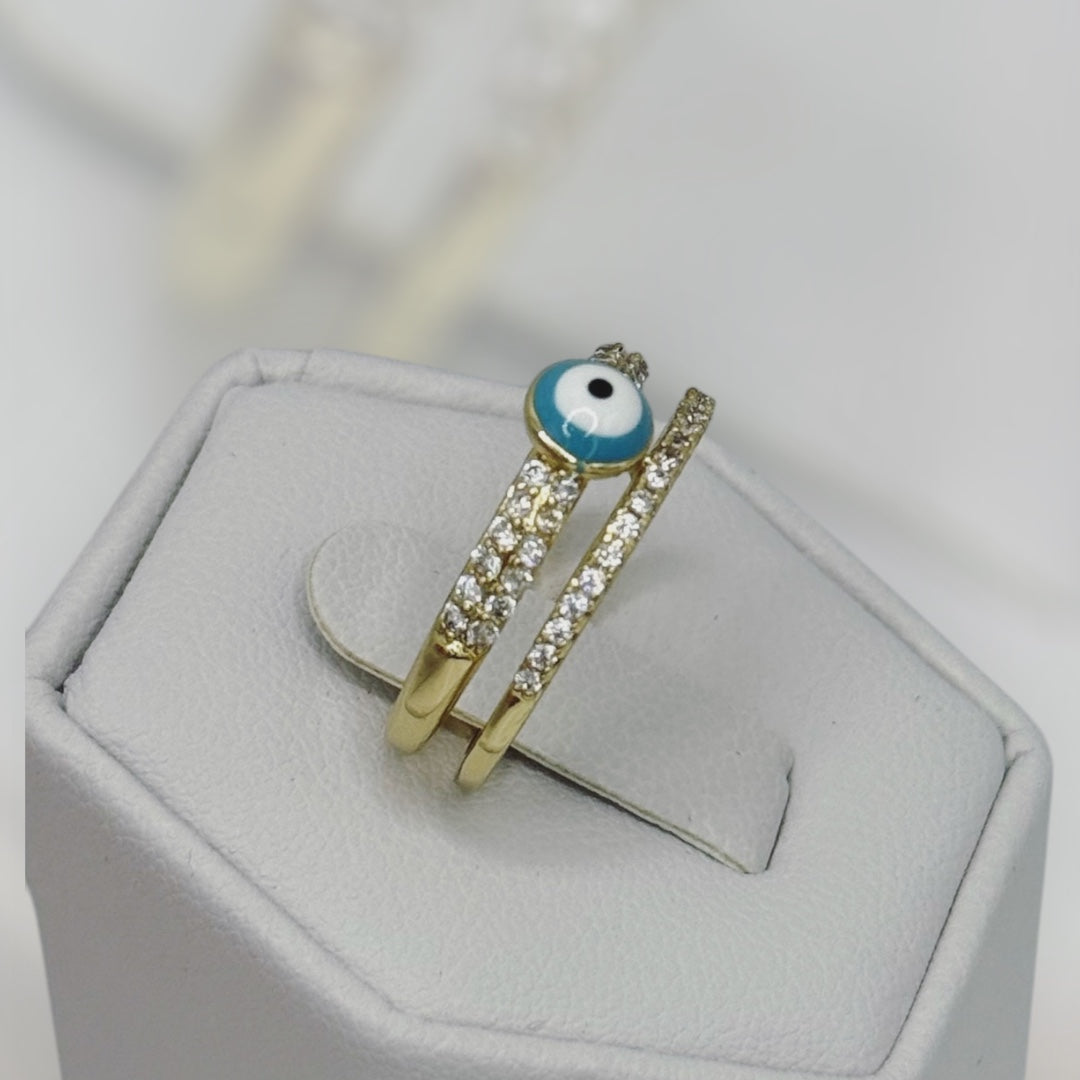 Anillo ajustable laminado 14k