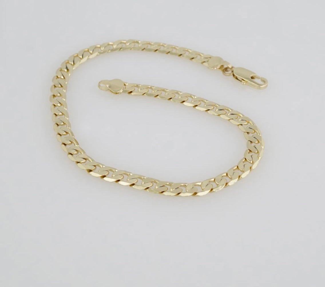 Tobillera Size 10 laminada 14k