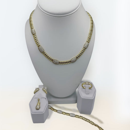 Set laminada 14k cadena size 18