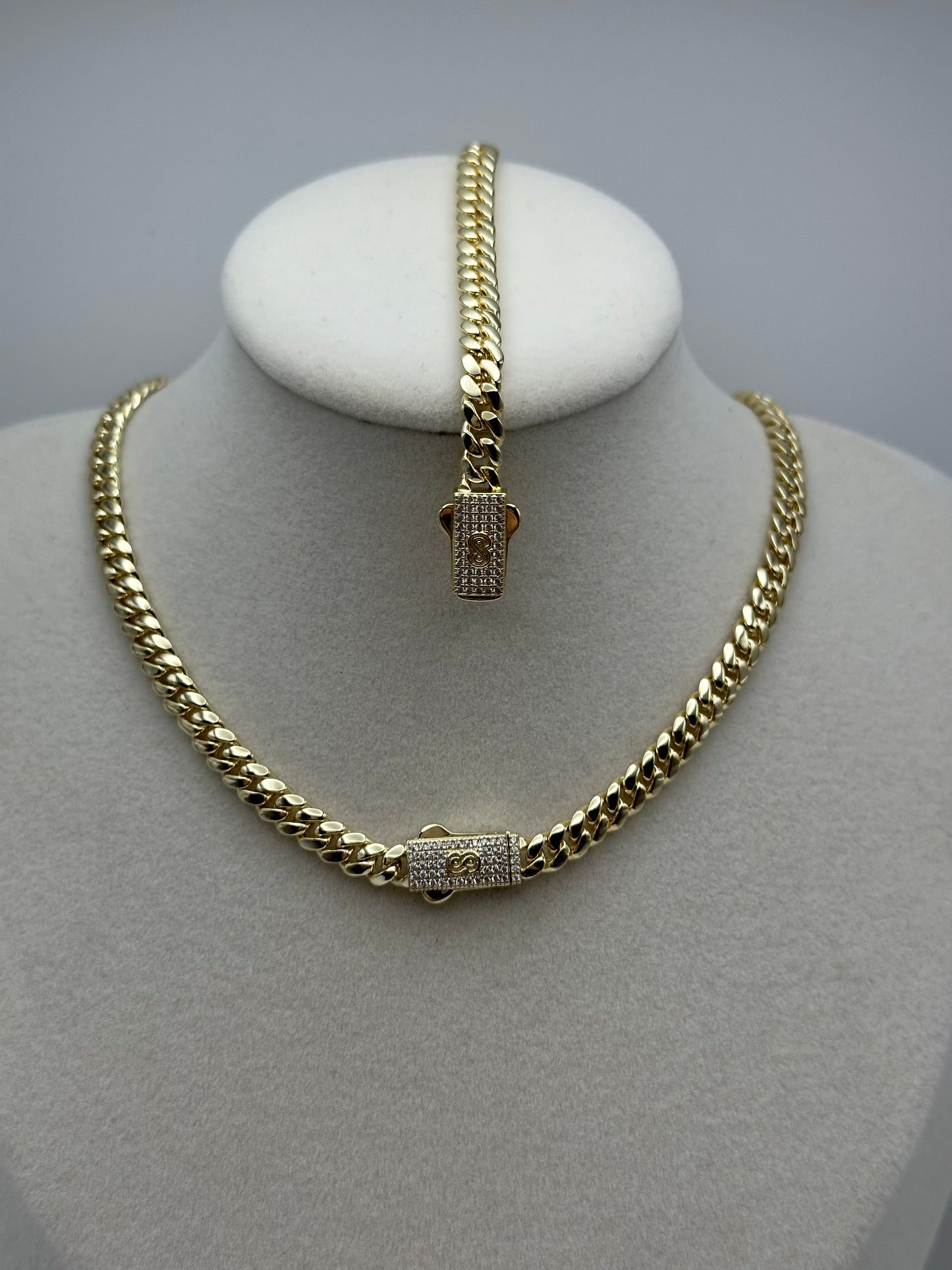 Set baby Mónaco de brass laminado 14k