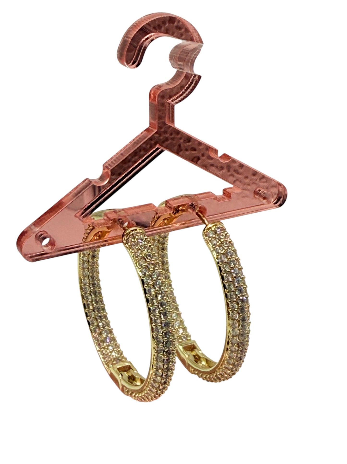 Argollas laminada 14k