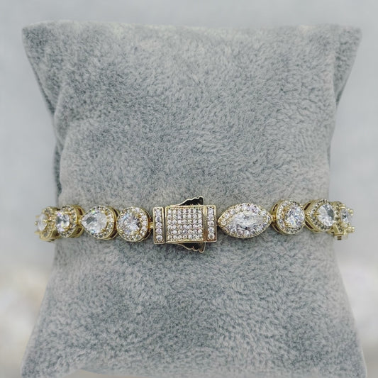 Pulsa estilo Mónaco laminada 14k size 7/30