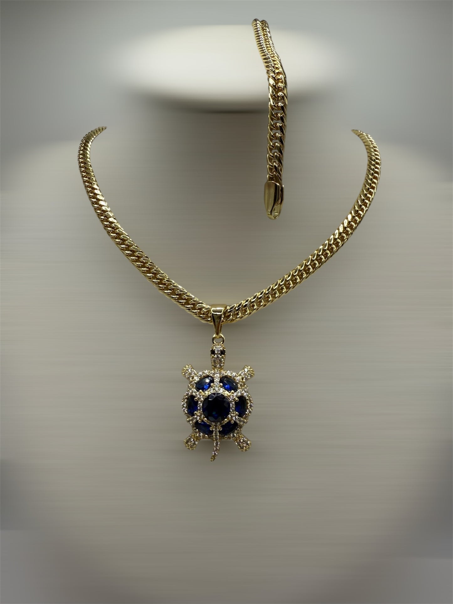 Laminado 14k cadena size 19 y pulsa 7/30