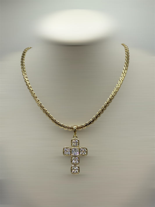 Oro laminado 14k cadena size 19