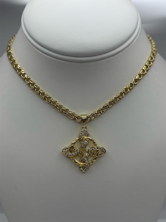 Oro laminado 14k cadena size 18