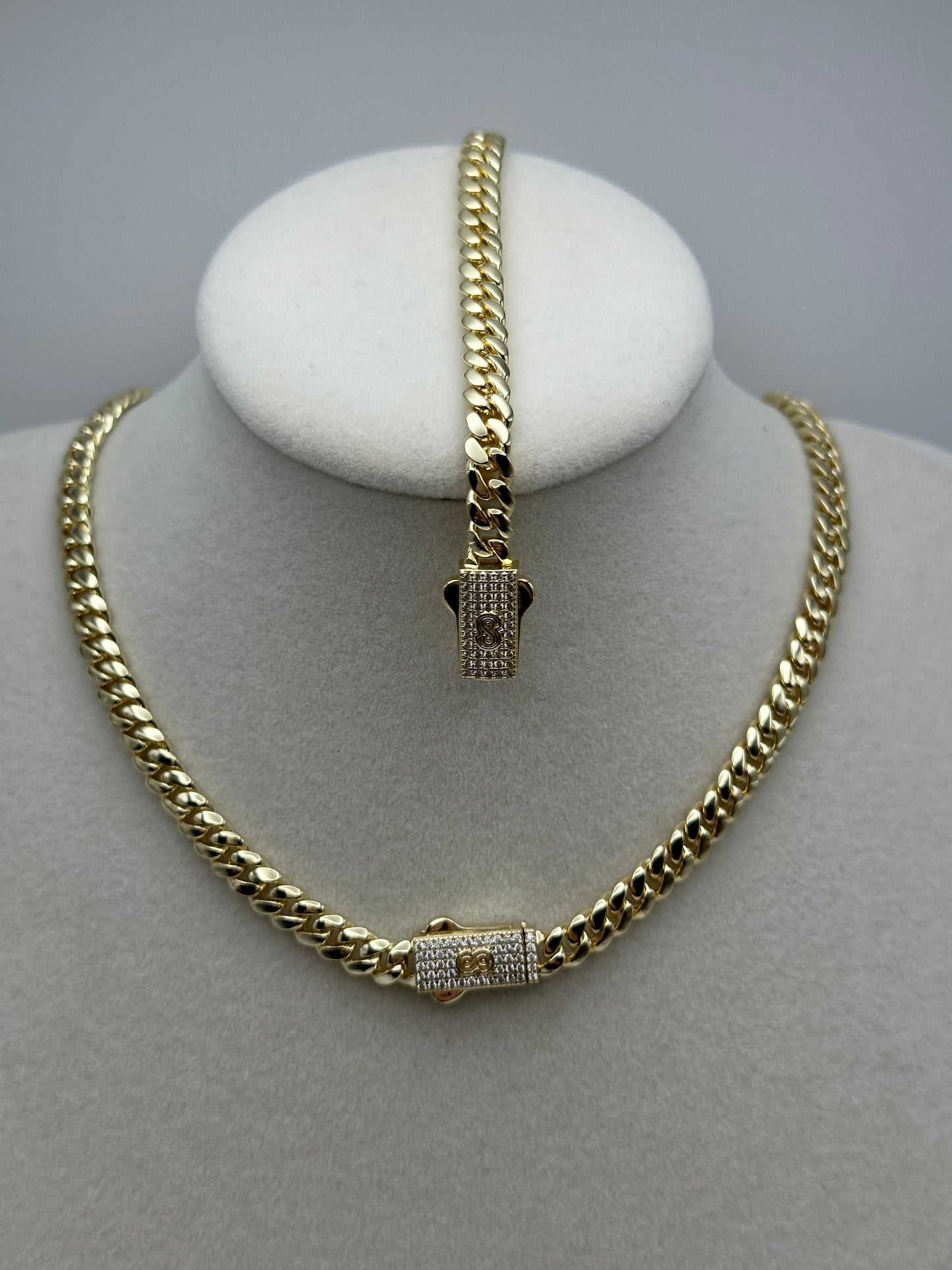 Set baby Mónaco de brass laminado 14k