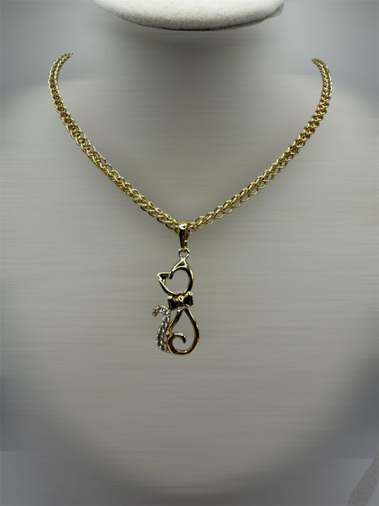 Oro laminado 14k cadena size 18