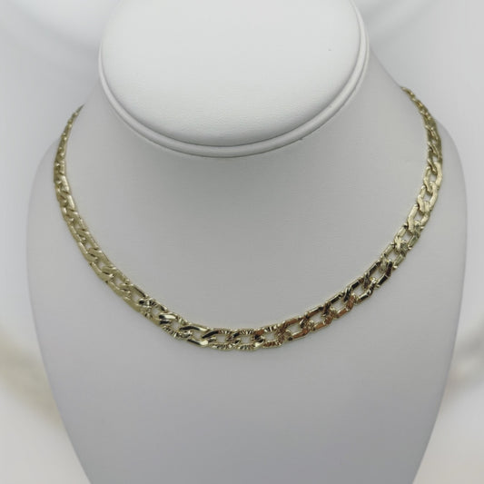 Cadena laminada 14k size 17