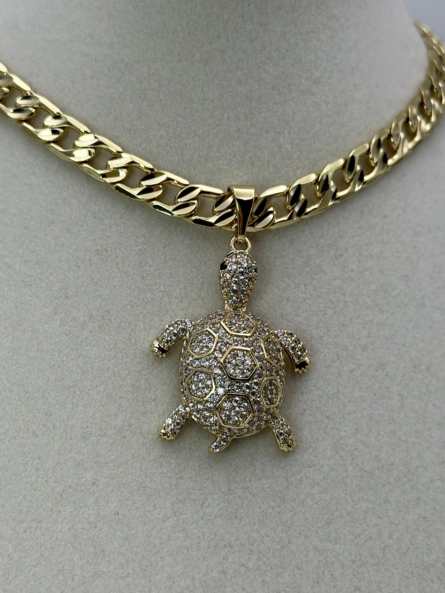 Oro laminado 14k cadena size 17