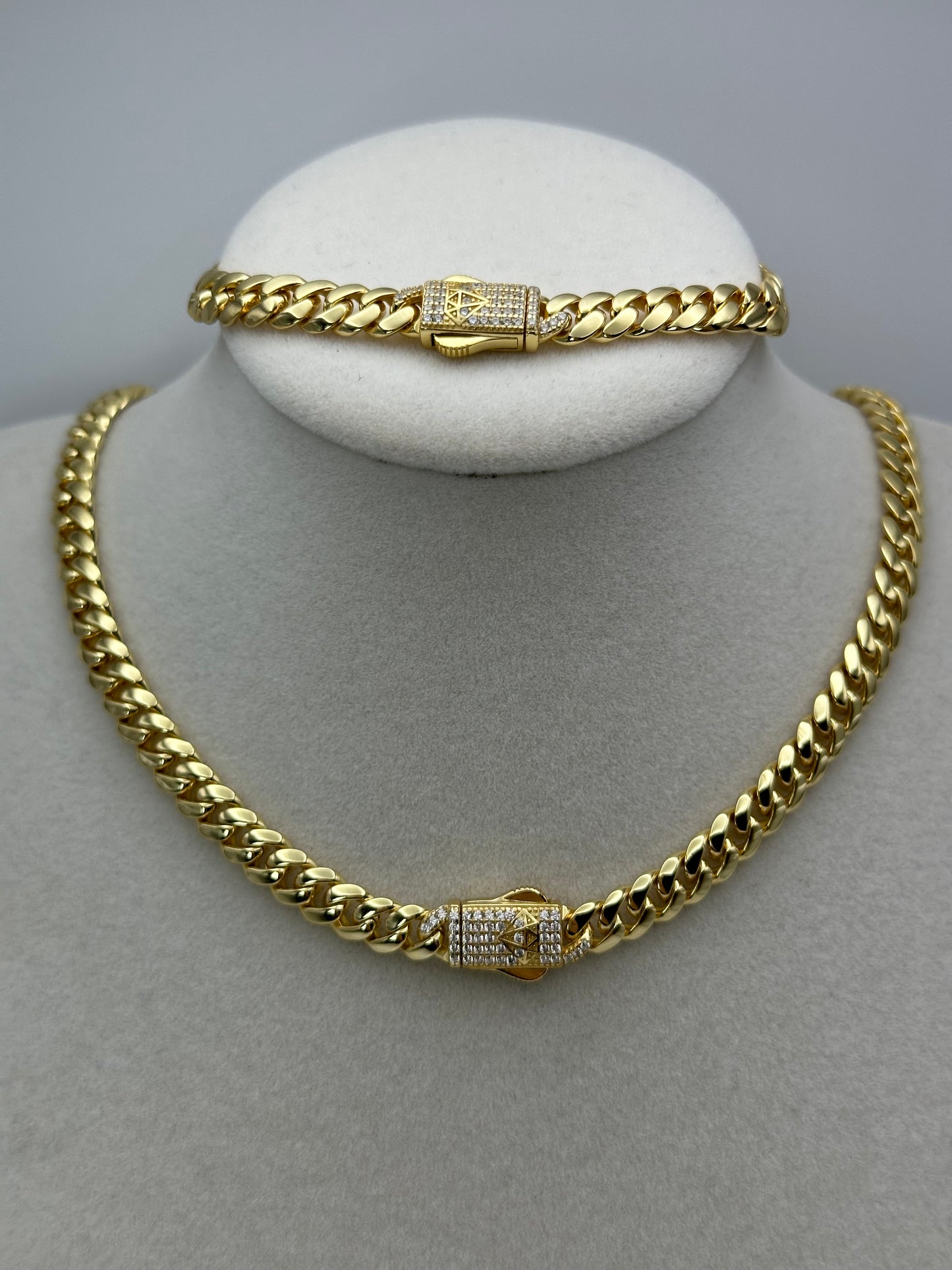 Baby Mónaco plata 925 laminado 14k 5’mm