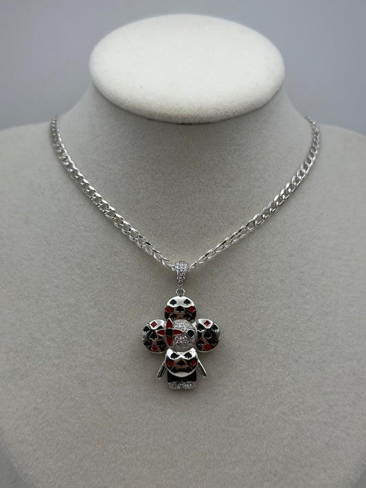 Cadena y Viviana plata 925