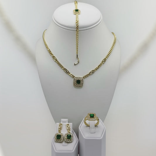 Set laminado 14k cadena size 18 y anillo 8