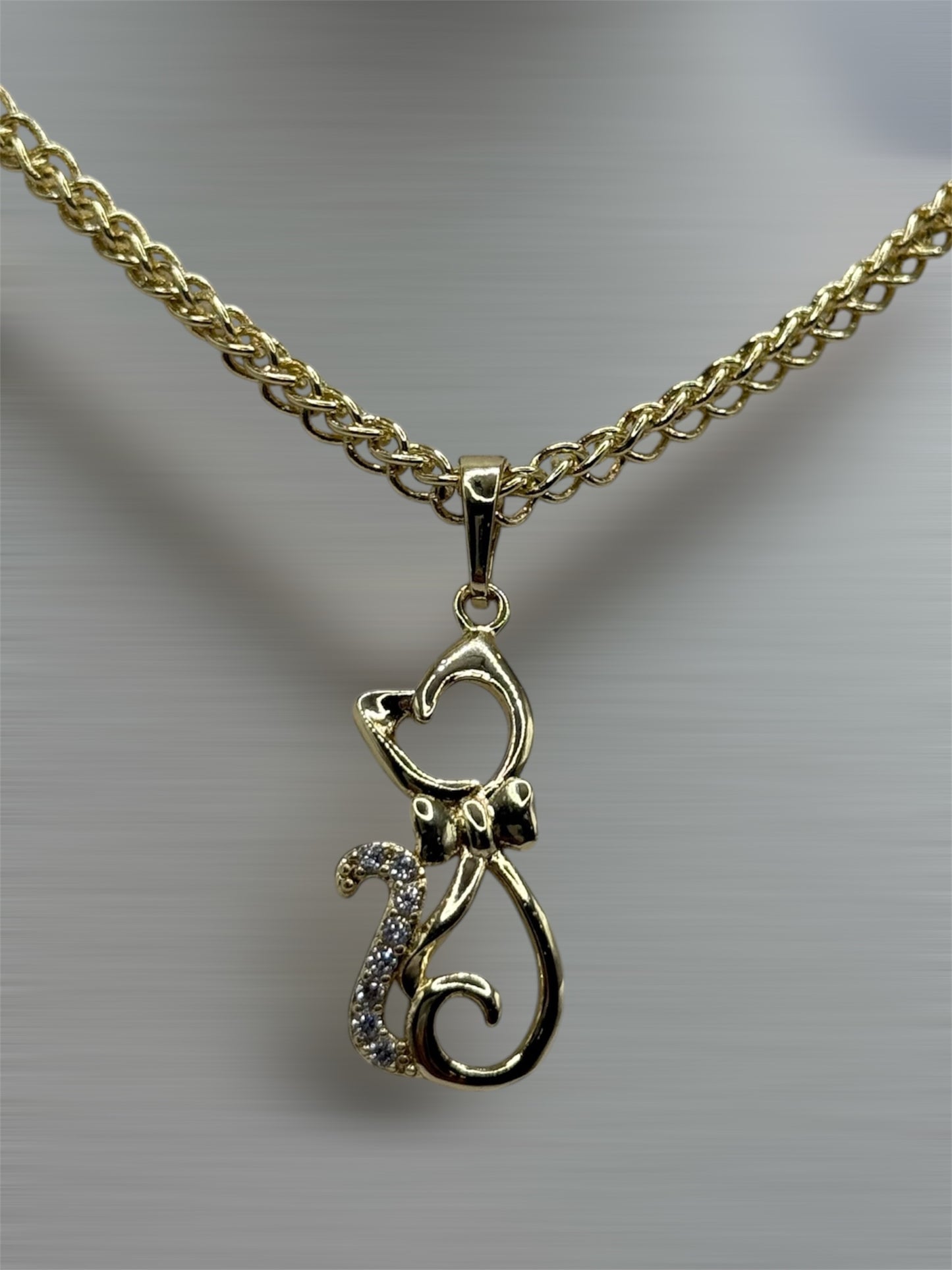 Oro laminado 14k cadena size 18