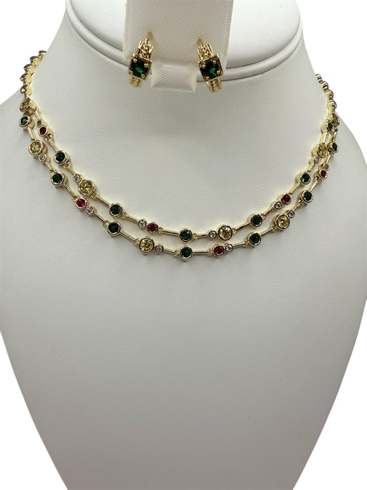 Set en oro laminado 14k