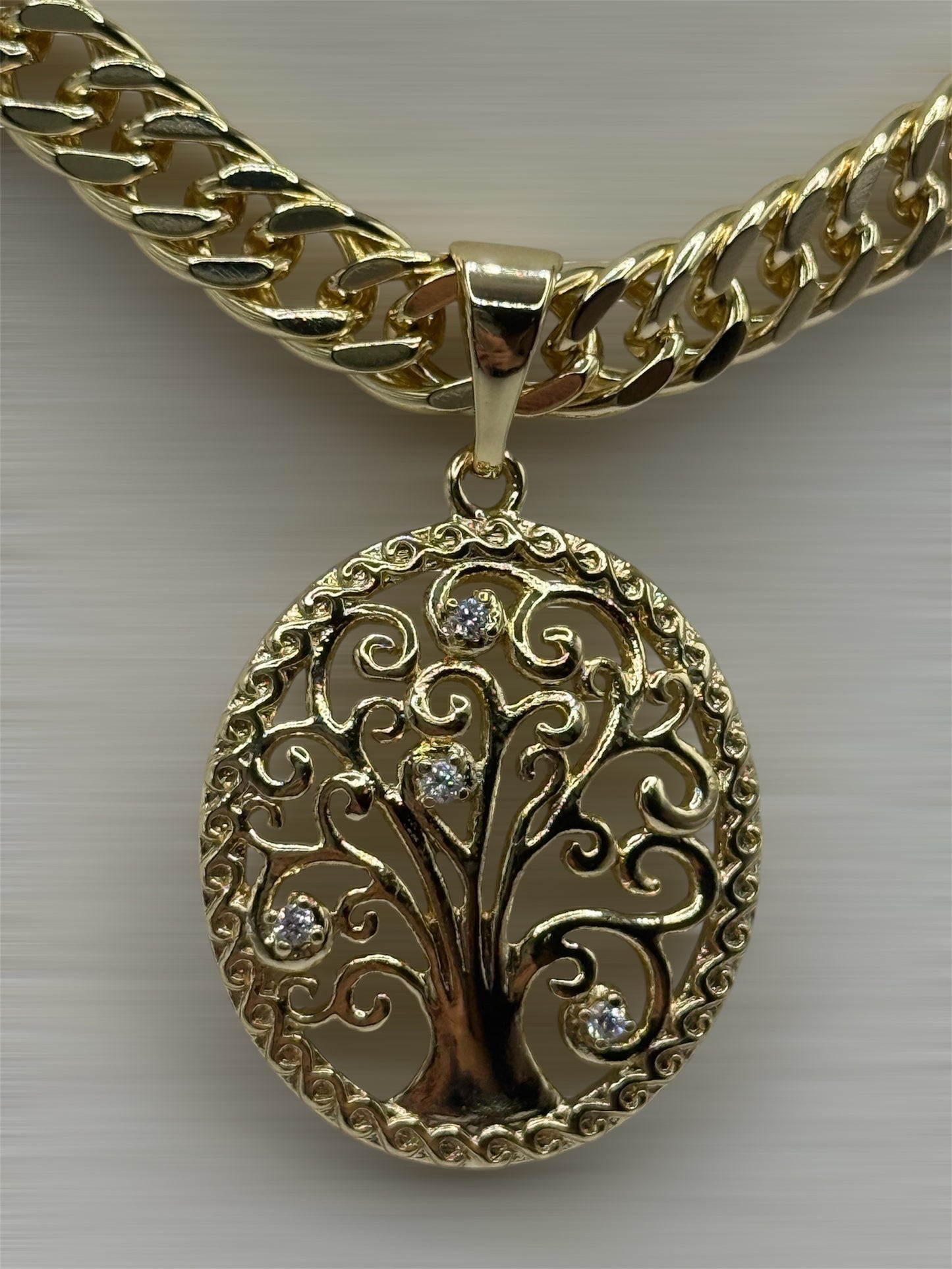 Laminada 14k árbol de la vida