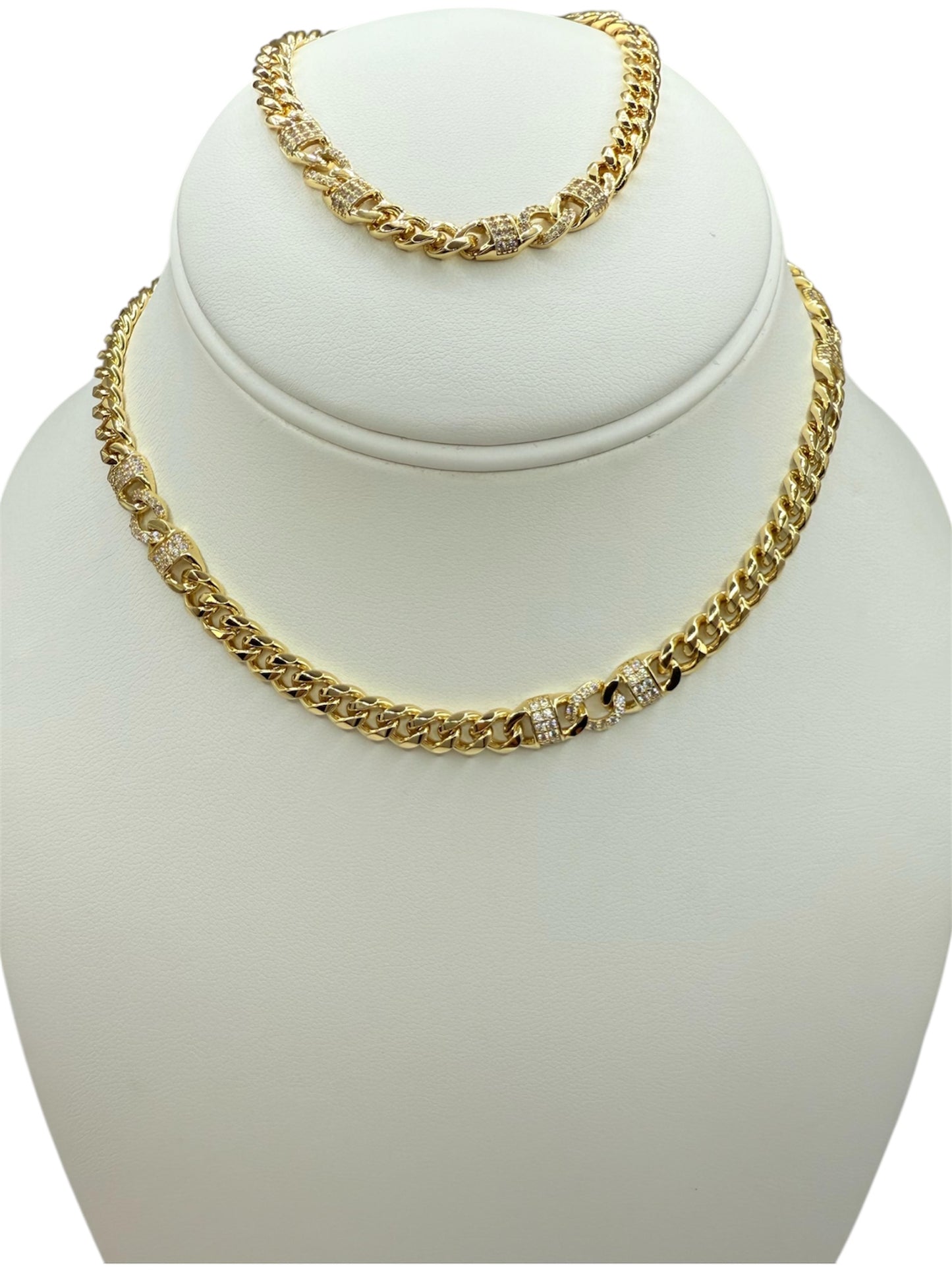 Set laminado 14k cadena size 17 y pulsa 7/30