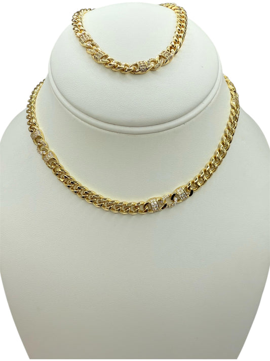 Set laminado 14k cadena size 17 y pulsa 7/30