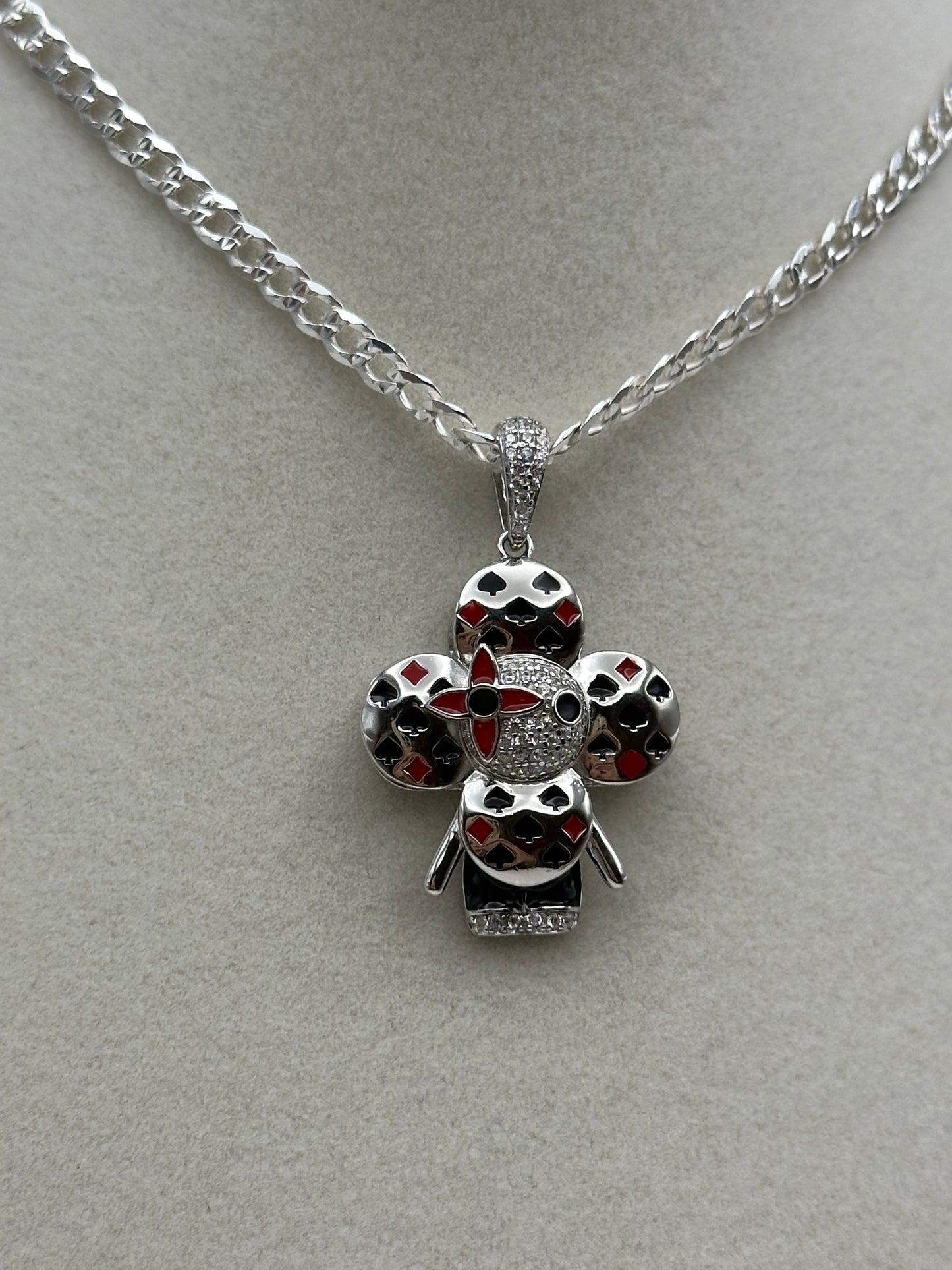 Cadena y Viviana plata 925