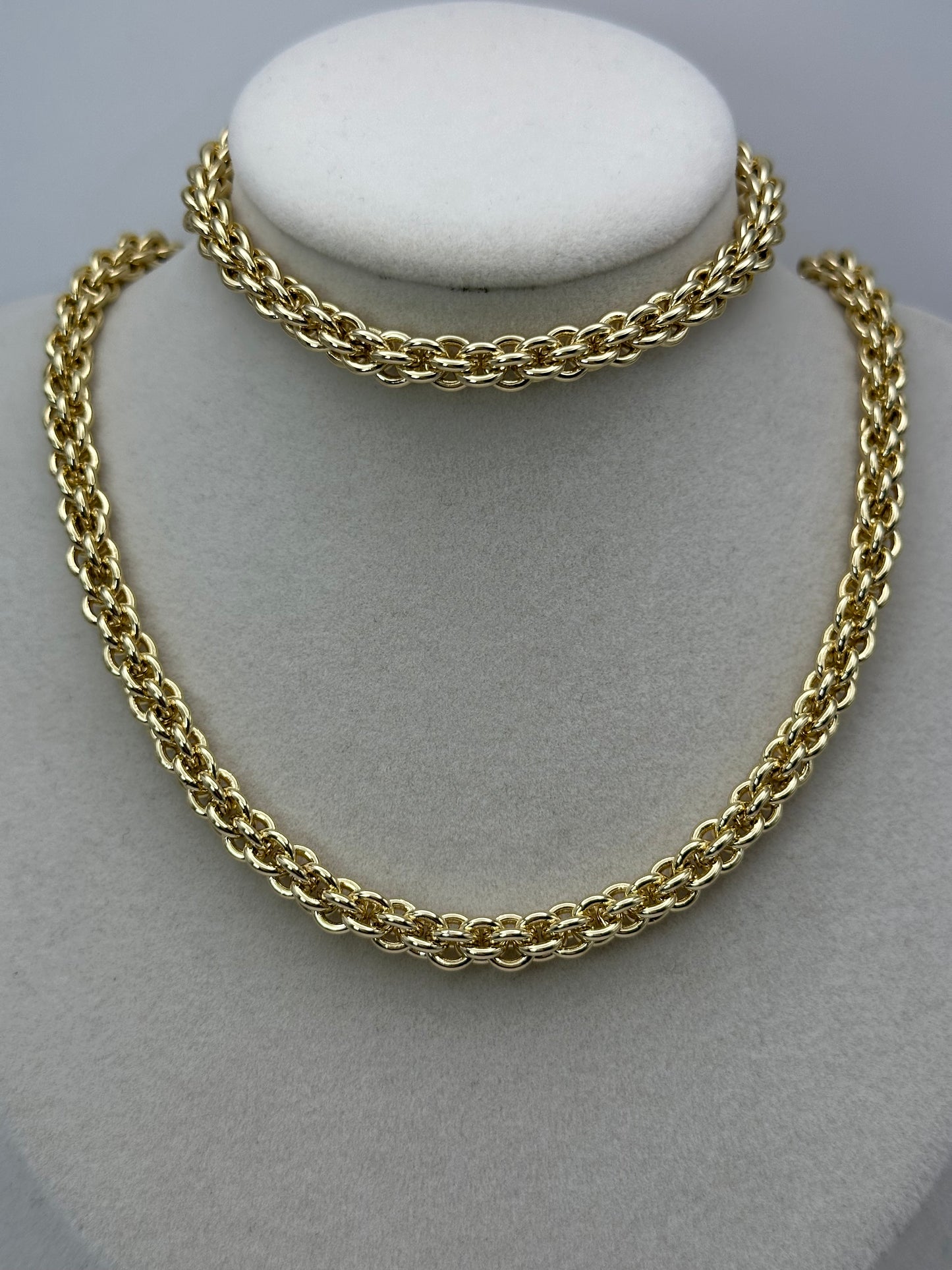 Set en oro laminado 14k