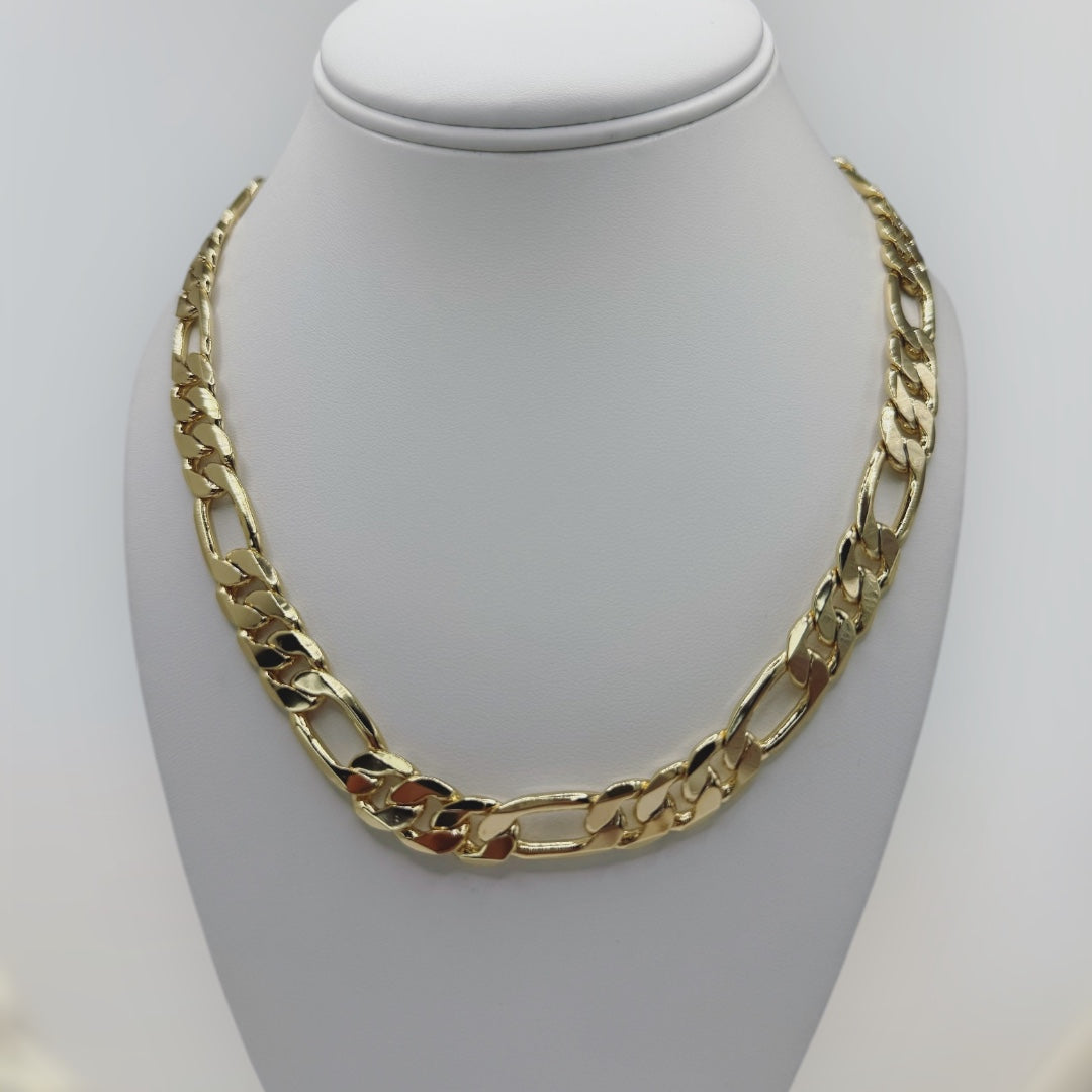 Cadena fígaro size 20 laminada 14k