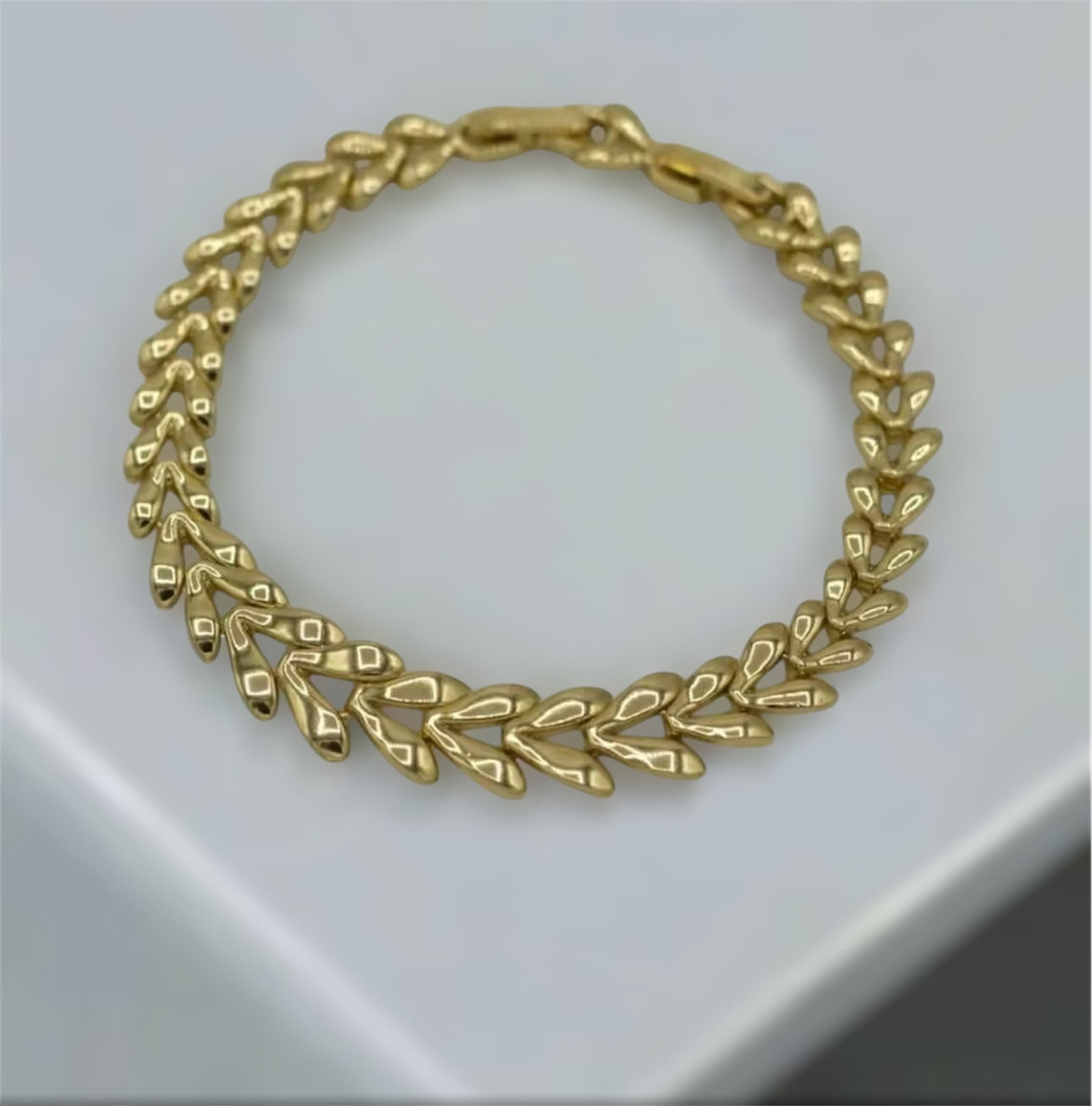 Set de oro laminado 14k cadena size 17 y pulsa (7)y(7/30)