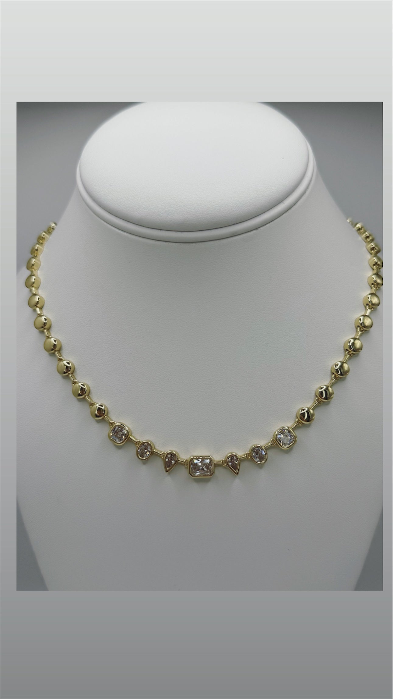 Collar laminado 14k size 18