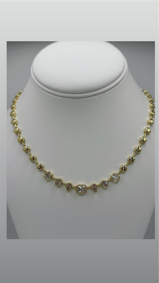 Collar laminado 14k size 18