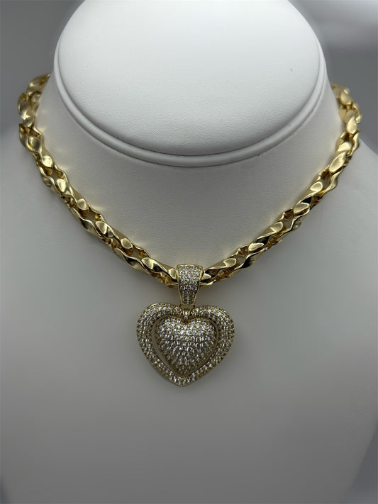 Oro laminado 14k cadena size 17