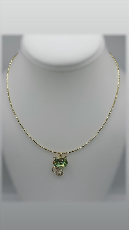 Collar y dije laminado 14k cadena size 17