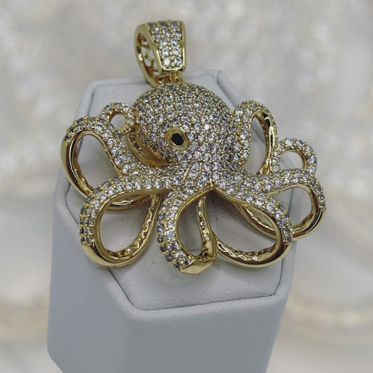 Pendant de pulpo 🐙 laminado 14k