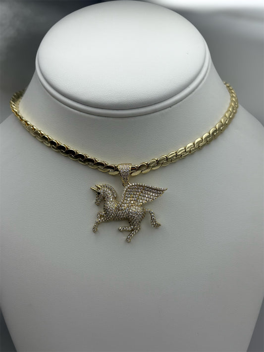 Oro laminado 14k cadena size 18