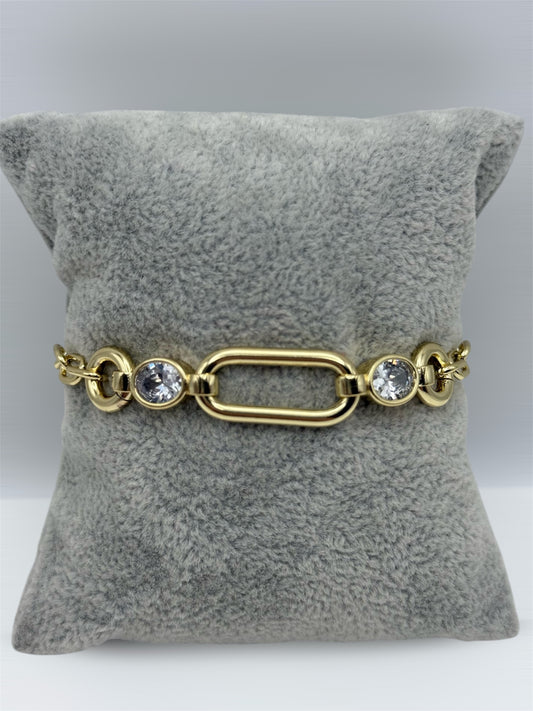 Pulsa ajustable oro laminado 14k