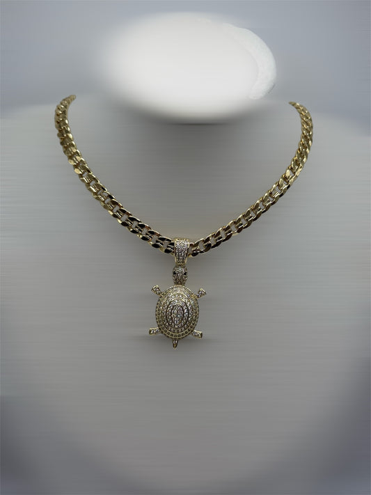 Oro laminado 14k cadena size 18