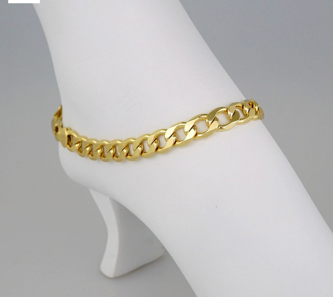 Tobillera Size 10 laminada 14k