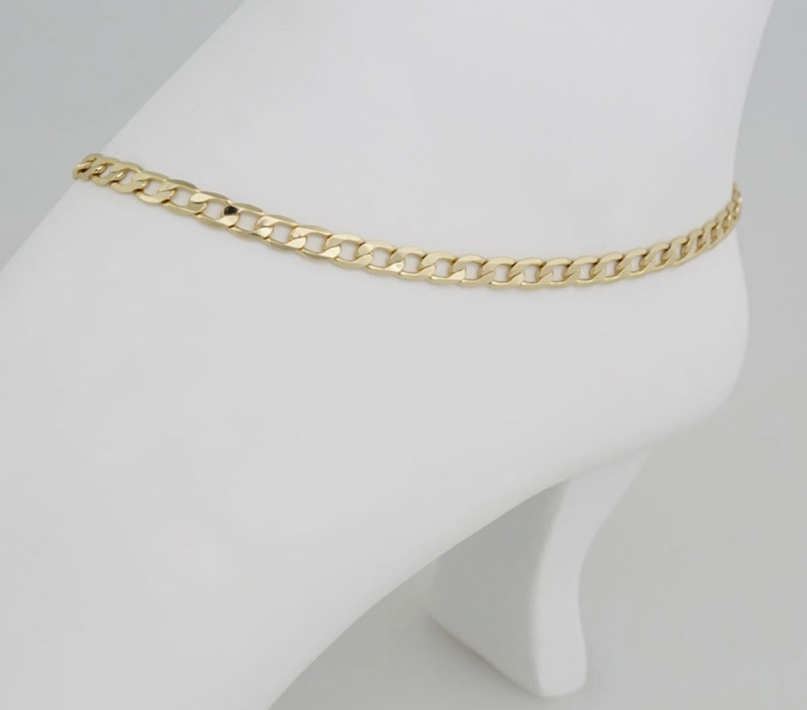 Tobillera Size 10 laminada 14k