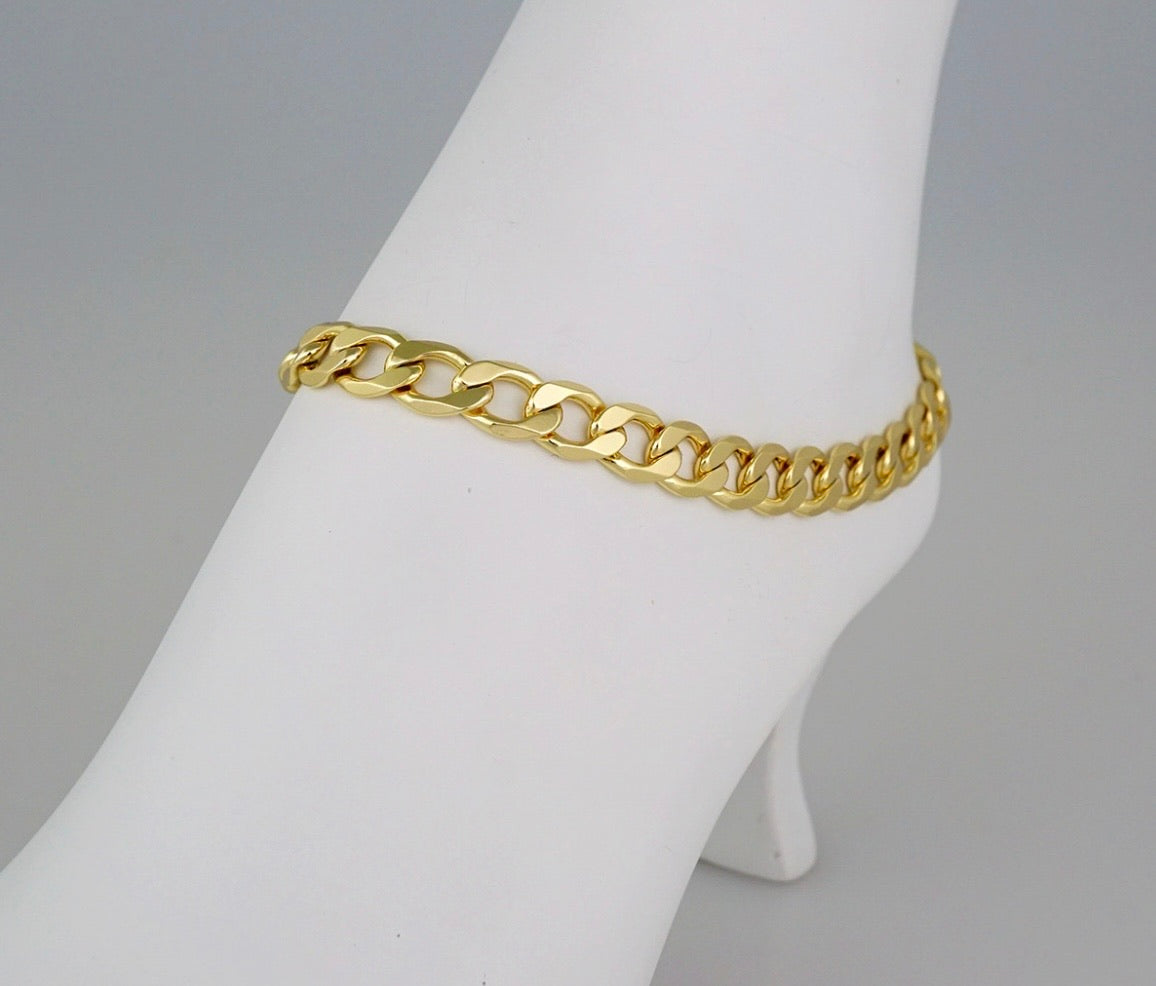 Tobillera Size 10 laminada 14k