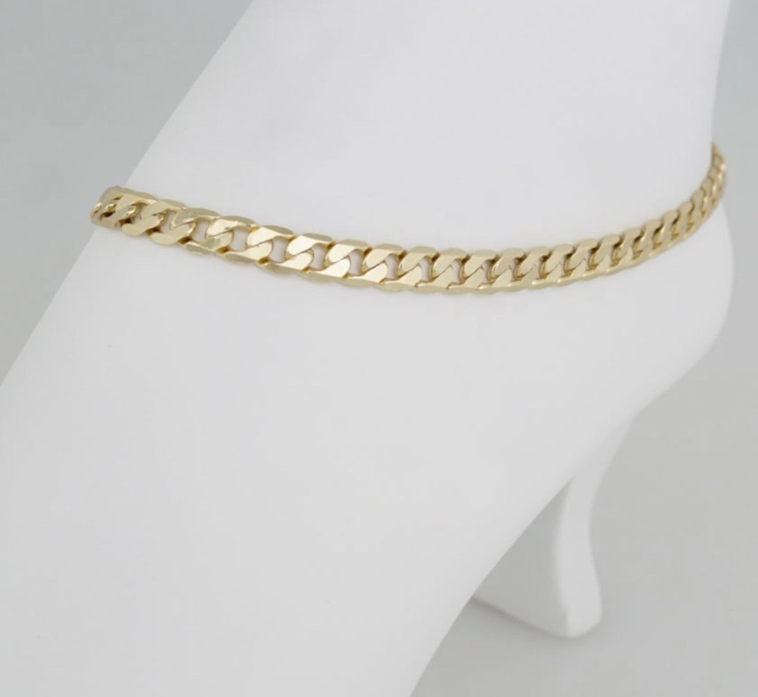 Tobillera Size 10 laminada 14k